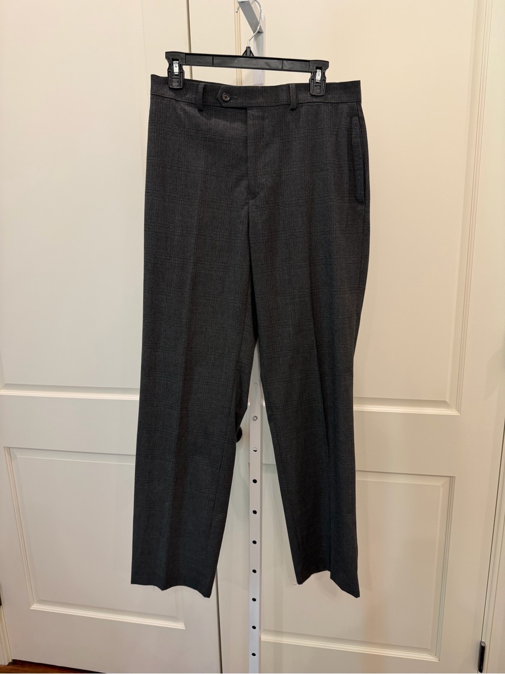 Ralph Lauren Men Ultra Flex Wool Trousers Dress Pants Grey 31Wx32L - Picture 2 of 5